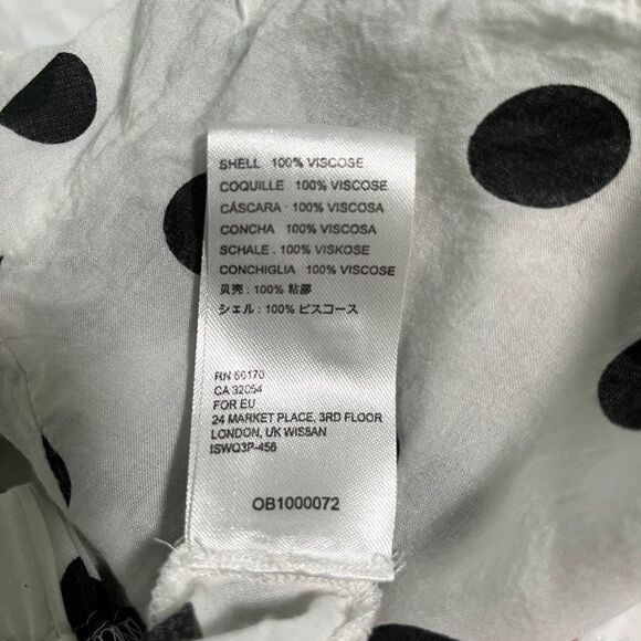 Urban Outfitters Bianca Polka Dot Retro Off Shoulder Crop Top - Picture 6 of 8